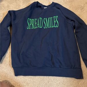 Target Navy Blue 'Spread Smiles' Crew Neck Sweater